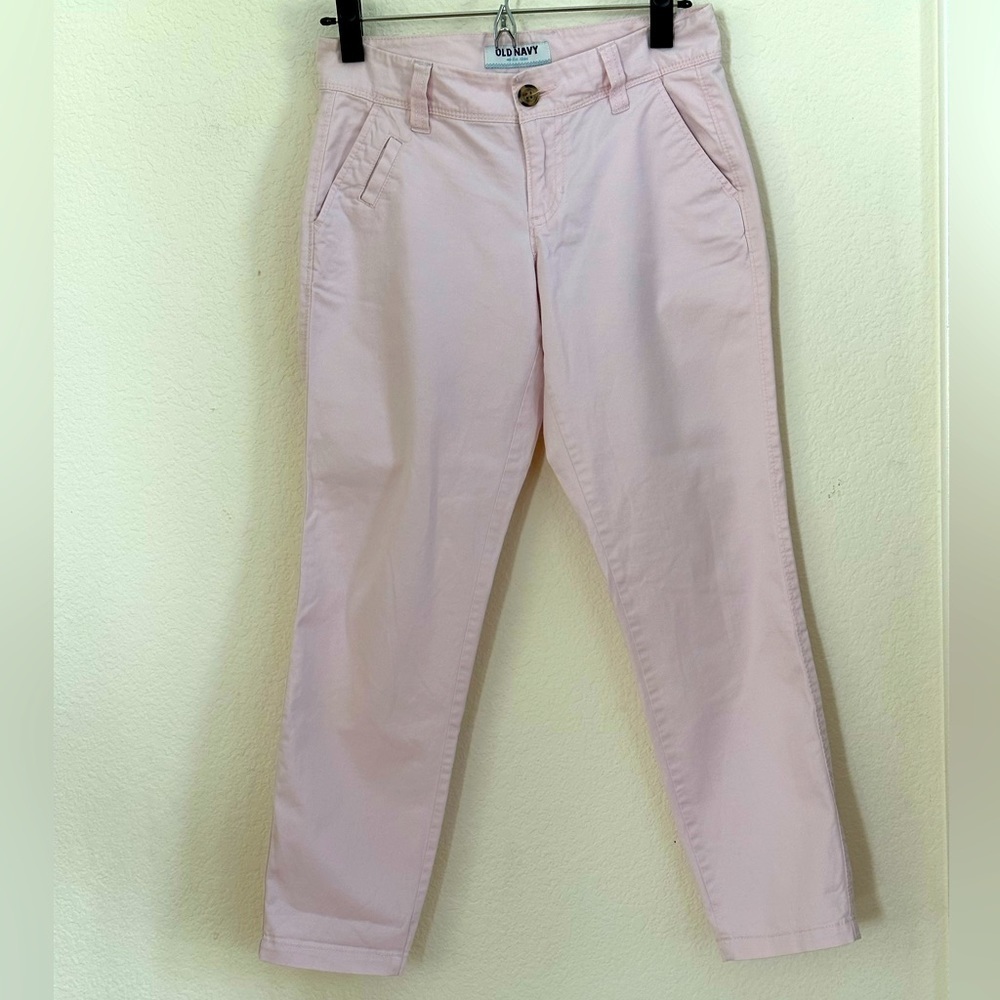 Old Navy pale pink chinos, size 0. - Picture 2 of 7